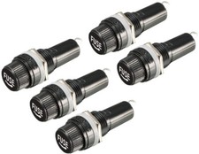 5x Panel Mounted Screw Glass 6x30mm Fuse Holder Bolt-On Car/Truck/Boat 12V FF04