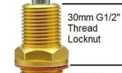 SBA RECESS 1/4 Turn Ceramic Disc 95mm Brass C/R Tap Spindle Basin Wall Flat Top - Foto 4 di 22