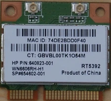 HP b/g/n 2x2 WiFi Wireless Card ENVY 23-1000, OMNI 200-5000 220-1000 27-1000