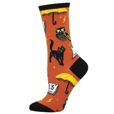 Socksmith Women's Crew Socks Novelty Footwear - Halloween Feeling Superstitious