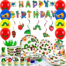 Hungry Caterpilla Party Supplies Birthday Decorations Caterpillar Tableware Set