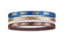 Nike Unisex Swoosh Metallic Headbands 3Pack