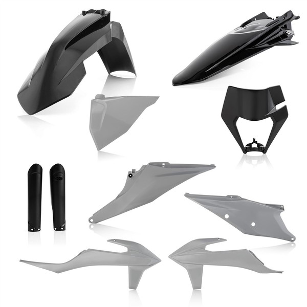 Acerbis Komplettes Verkleidungskit Schwarz Grau FüR KTM EXC-F 250 2020-2023-image