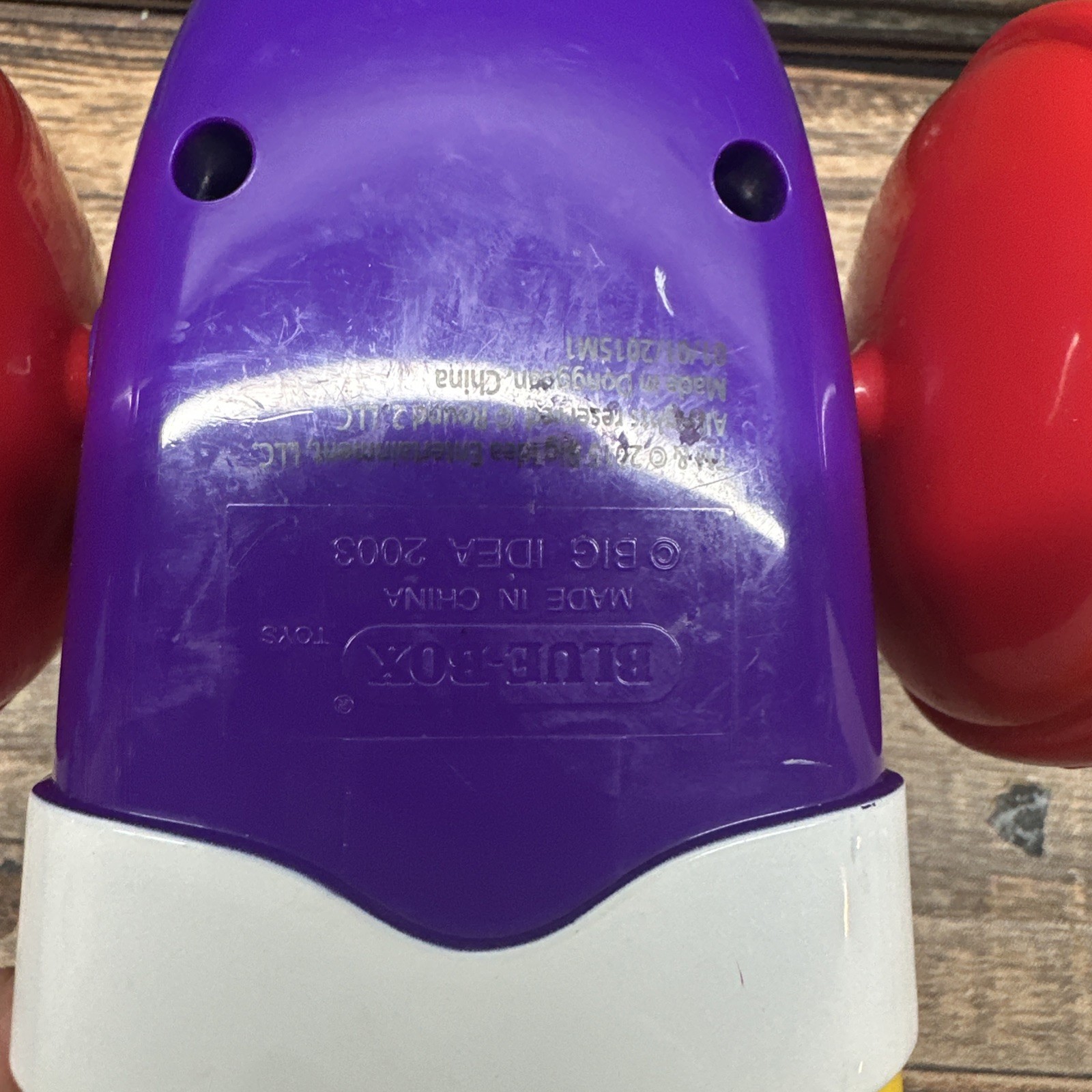 2003 Blue-Box Veggie Tales Larry the Cucumber Larry Boy Mobile Vehicle Car-Works