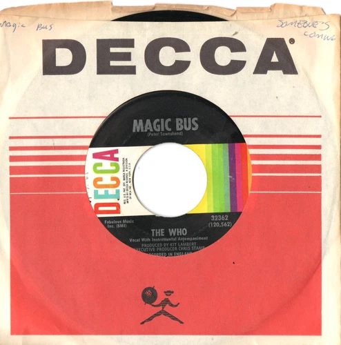 The Who – Magic Bus 1968 US first pressing 7" vinyl single