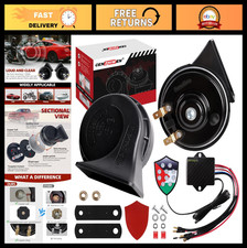 Highlow Tone Musical Car Horn Kit 12v Waterproof Dual Horns For Cars Motorbik