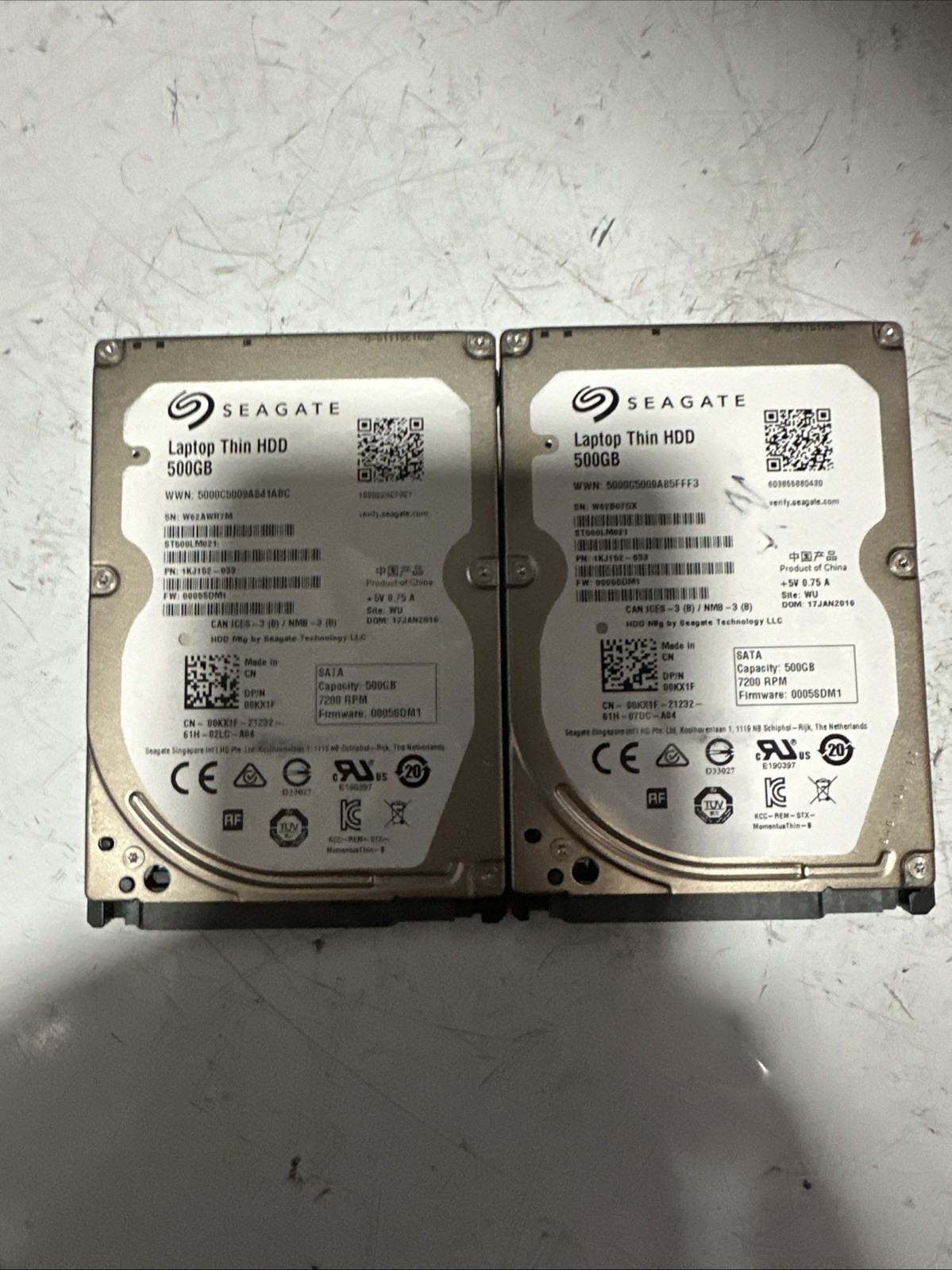 2 Pz SEAGATE Laptop Thin HDD - 500GB 2.5" SATA - Hard Disk