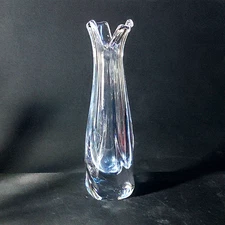 DAUM FRANCE HEBE BUD VASE, Hand Blown Crystal, 7 3/4", Made In France