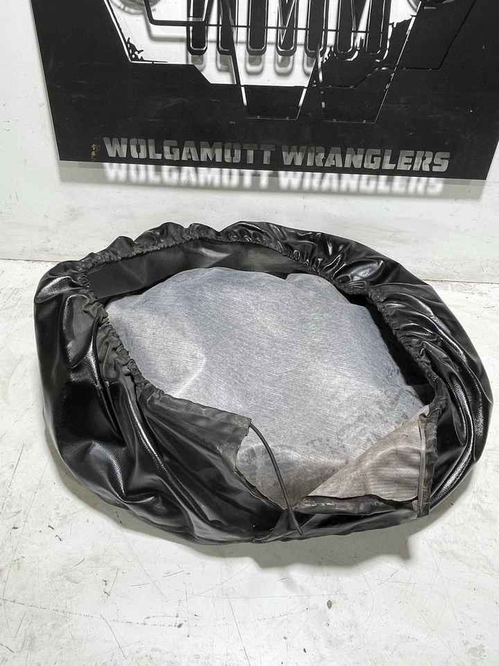 Cubierta de neumático de repuesto Jeep TJ Wrangler 30" logotipo de patas Jeep rojo blanco azul CC TJ17 Foto 2 de 4