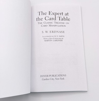 The Expert at the Card Table SW Erdnase Playing Card Manipulation