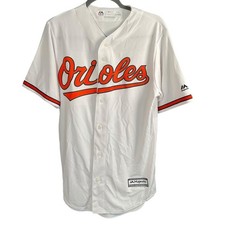Majestic Youth Boys Baltimore Orioles Baseball Jersey Cool Base Size Small White