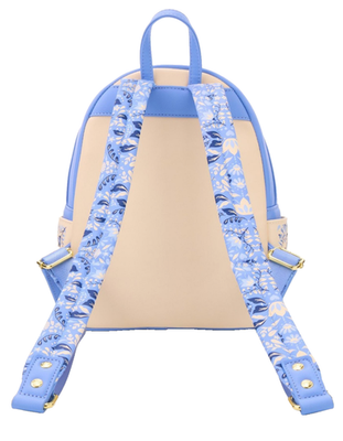 Loungefly Disney Bambi Floral Embroidered Mini Backpack Blue BoxLunch Exclusive New! Pre-order: Loungefly Disney Bambi Floral Mini Backpack  main image 2