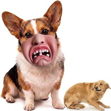 Scary Mask for Dogs, Halloween Pet Muzzle Medium, Colorful