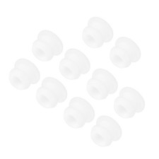 Silicone Snap in Locking Hole Plugs, Seal Cover Panel Round 9mm White,10Pcs