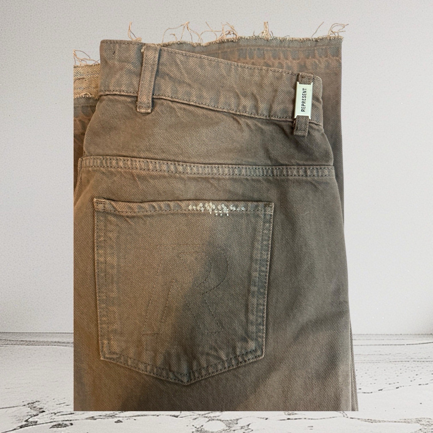 Represent 247 Carpenter Jeans Moss Brown Waist 34 New Never Worn image 2