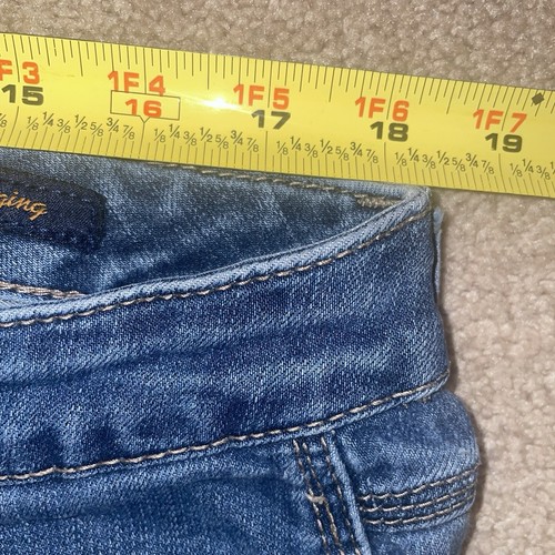 Pantalones de mezclilla elásticos azules Seven7 Luxe para mujer talla 18 pierna cónica - Imagen 9 de 13