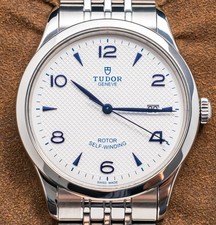 Tudor 1926 Opaline White & Blue Dial 41mm Steel Bracelet Automatic Date 91650 5