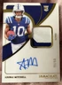 2024 Panini Immaculate Adonai Mitchell RC Patch Auto /98 Colts Mem NFL Card