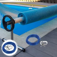  Heavy Duty Stainless Steel Pool Cover Cable and Winch Kit Pool Cover Tightener