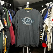 Vintage Y2K band tee punk Ohio based Vicious Cycle tee with a fade