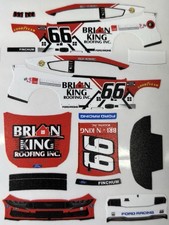 Custom 2026 Chad Finchum 66 Brian King 1/64 Scale NASCAR Peel Stick Decals