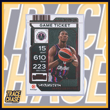 2025-26 Panini Contenders EuroLeague Basketball Mouhamed Faye Game Ticket Red