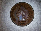 1908 Indian Head Cent Very Fine Condition RED, Actual Coin LOW SHIPPING