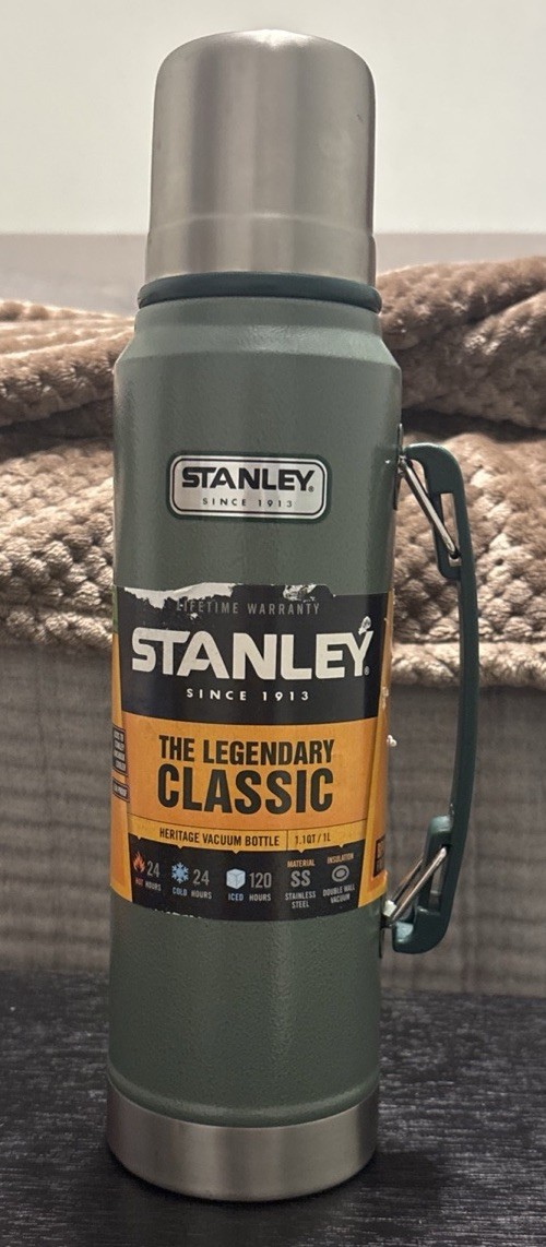 STANLEY Classic Vacuum THERMOS Bottle Large GREEN 1.1QT/1L NEW | eBay