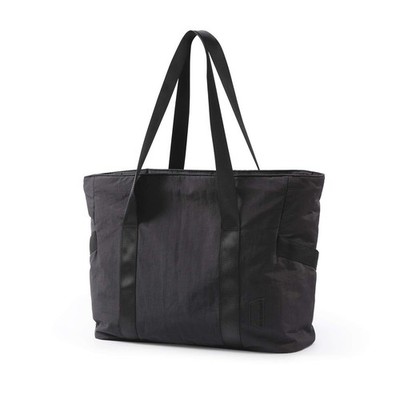 Women Quilted Tote Bag Lightweight Large Capacity Shoulder Bag with Compartments