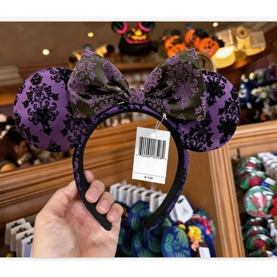 Disney-Parks Haunted Mansion Lila Tapete Minnie Ohren Stirnband Halloween 2026