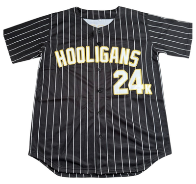 Bruno Mars 24K Hooligans Baseball Jersey Magic BLACK Men's Size