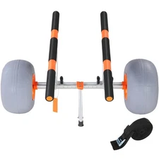 Uimoso Adjustable Kayak Cart Canoe Carrier with 12'' Wheels, 350lbs Capacity