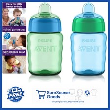 9oz My Easy Sippy Cup 2pk Blue/Green Anti Slip Spill Proof Design for Kids