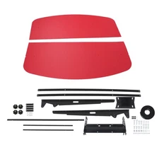 LABLT Red Tuff Top Tractor Canopy For ROPS 52" X 52" w/ Mounting Accessories