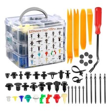 925Pcs Car Retainer Clips & Plastic Fasteners Kit-26 Sizes Auto Push Pin Rivets