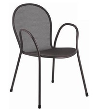 Poltrona ronda emu ferro antico per arredo esterno giardino casa