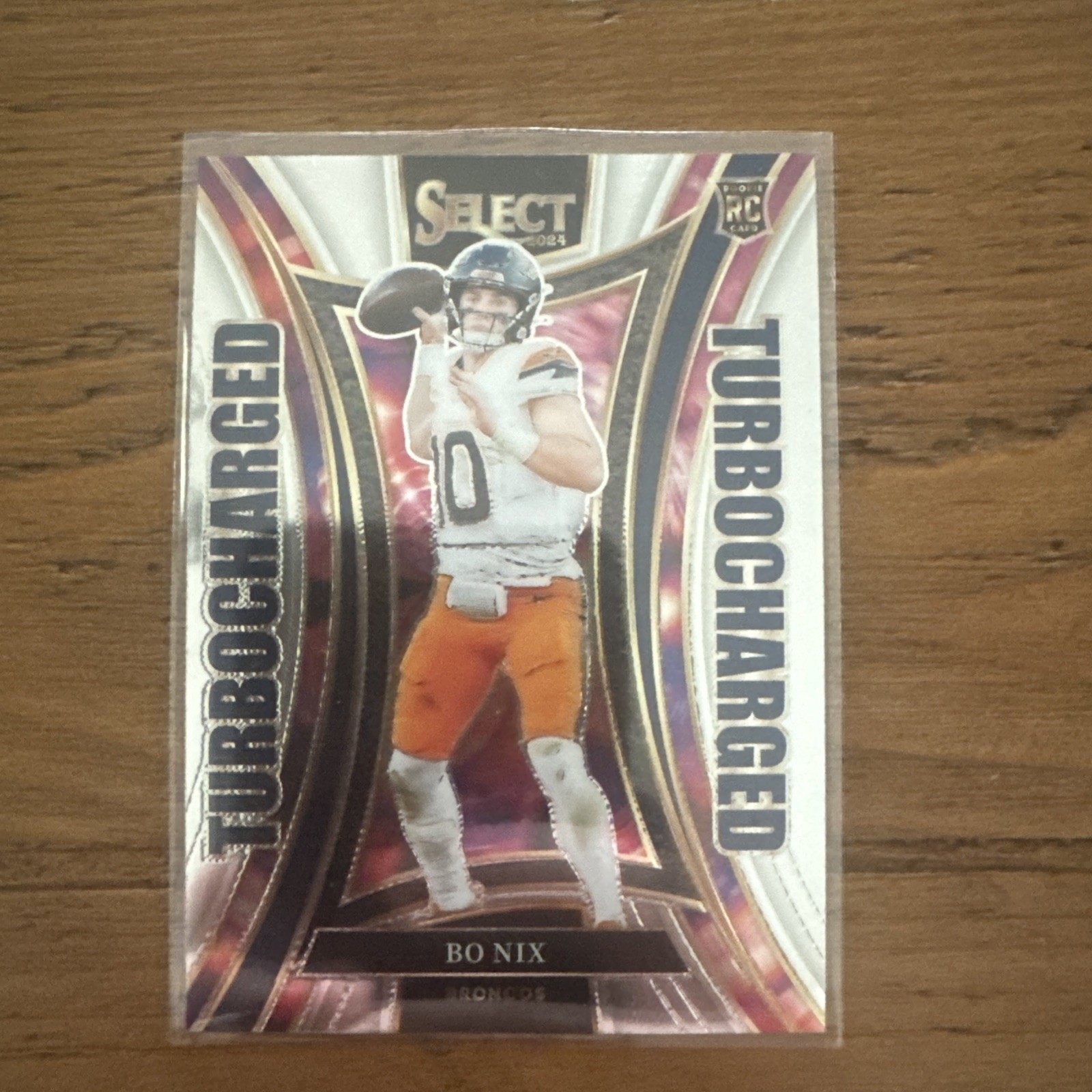 2024 Panini Select - Turbocharged Bo Nix #16 Silver Prizm (RC)