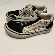 Vans Old Skool Floral Sneakers 11.5 Girls Youth s-200 