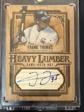 2025 Topps Update Frank Thomas Heavy Lumber Game-Used Bat Auto SSP HOF BIG HURT
