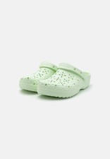 Crocs Classic Clogs Floral Cut Out Design Jade Tint - Size Women's 4, Men's 2