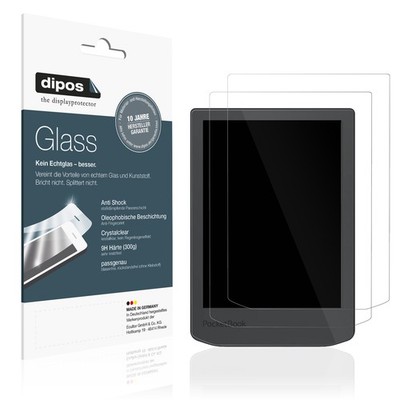 2x Schutzfolie für PocketBook Verse Lite - Anti-Shock 9H Folie dipos Glass