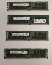 Lot of 4 Samsung/Sk hynix 32GB DDR4 ECC 2R 128gb total (K1X20009471427DA94)