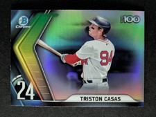 2022 Bowman Chrome TRISTON CASAS Scouts' Top 100 Boston Red Sox #BTP-24