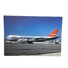 Postkarte Flugzeug Flieger Visas Venezuela Bo...