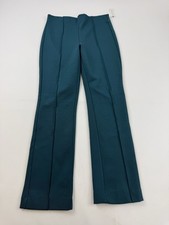 Maeve Pants Womens Small Green Ponte Straight Leg Pull On Dress Work Stretch