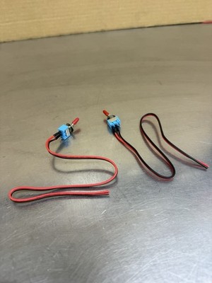 Lot Of 2 MTS-1 Toggle Switch 6 Amp 125V 2 Position New 11  Wire Length