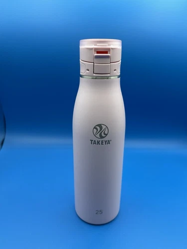 Takeya Insulated Stainless Steal Travel Mug W/FlipLock Spout Lid-pink 25 Oz