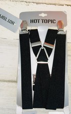 NWT Hot Topic SUSPENDERS Unisex Black Ben  s New With Tags Ready To Ship 