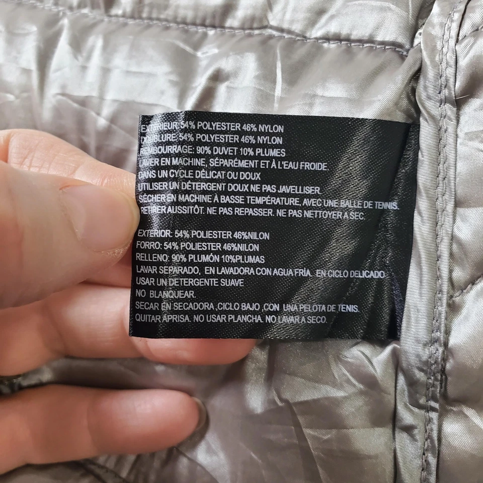 Bernardo Vest Womens Medium Navy Goose Down Puffer Quilted Lightweight - Image 3 of 4