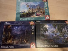 3 Disney Princess Thomas Kinkade 1000 Teile P...
